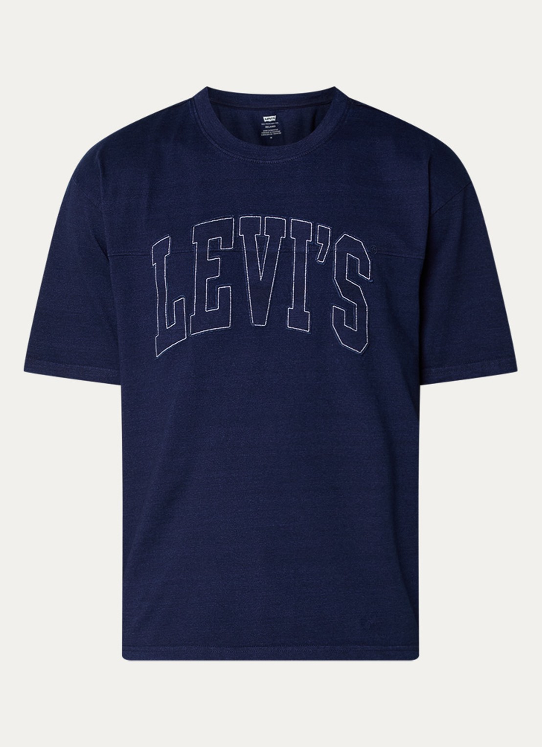 Levi's Lockwood Practise T-shirt met logoprint - voorkant 3 donkerblauw