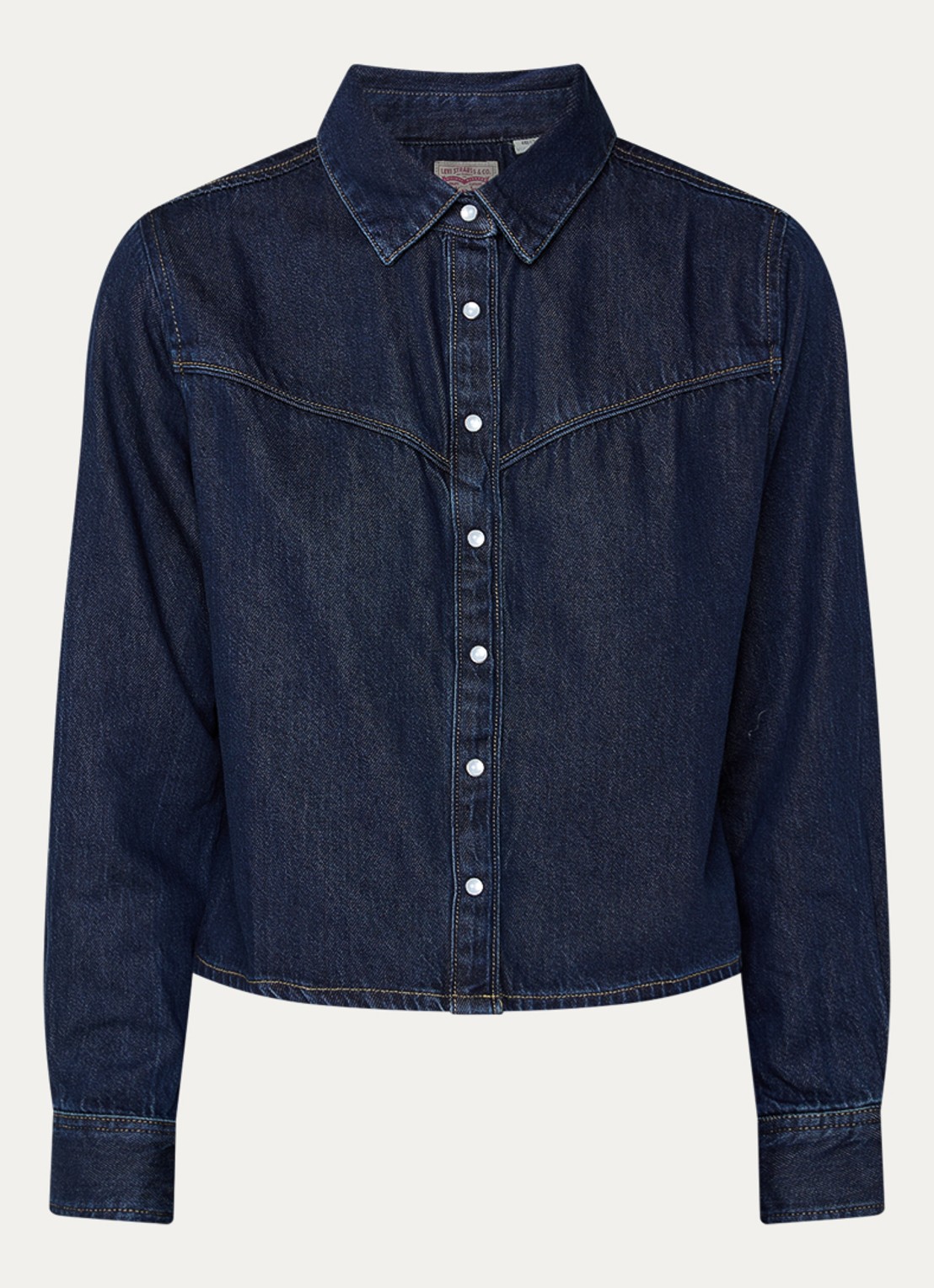Levi's Logan spijkerblouse met siernaad - voorkant 2 indigo