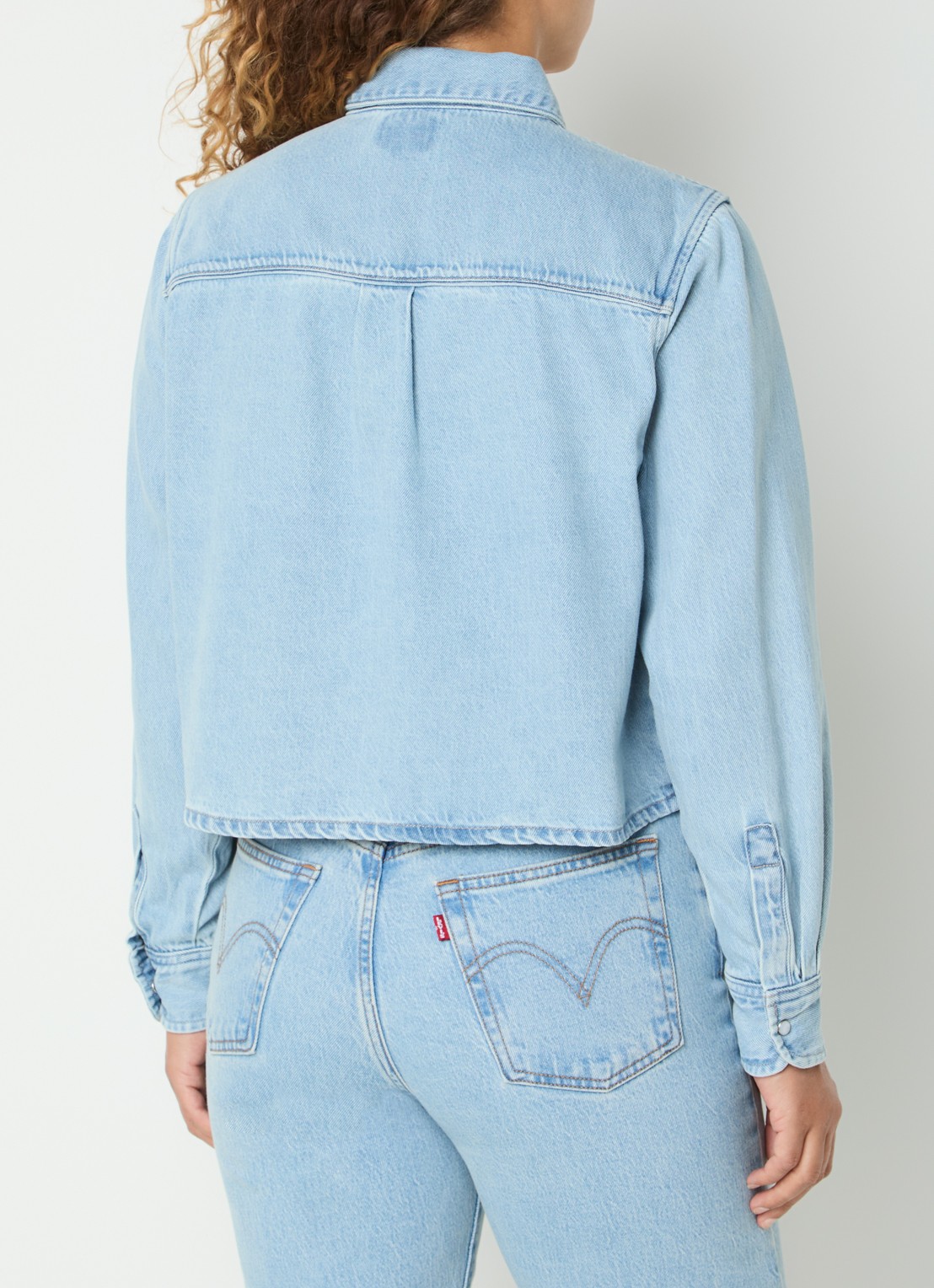 Levi's Logan spijkerjas met kraag - achterkant 4 indigo