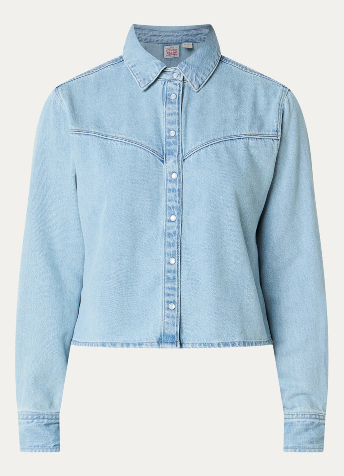 Levi's Logan spijkerjas met kraag - voorkant indigo