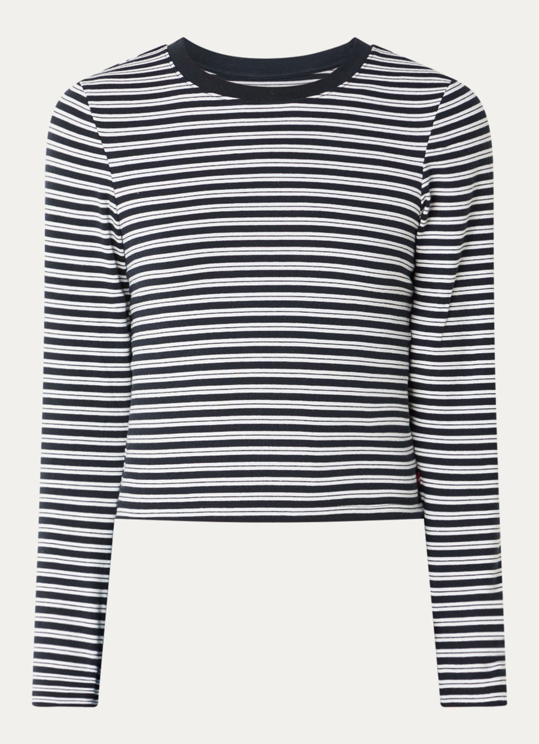 Levi's Long sleeve met streepprint - voorkant 2 donkerblauw