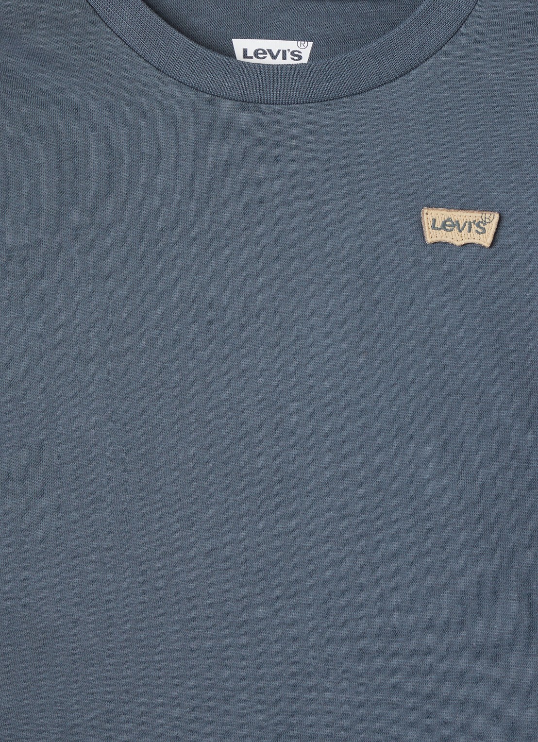 Levi's Longsleeve met logoborduring - detail 3 staalblauw