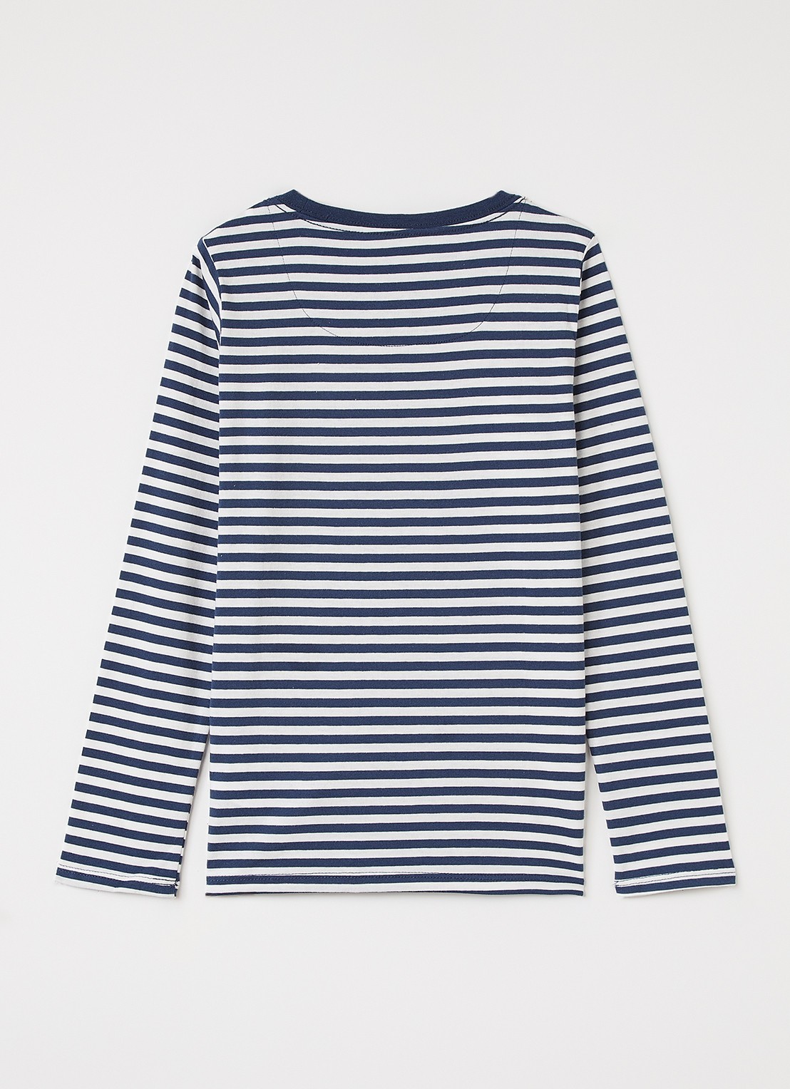 Levi's Longsleeve met streepprint - voorkant 3 donkerblauw