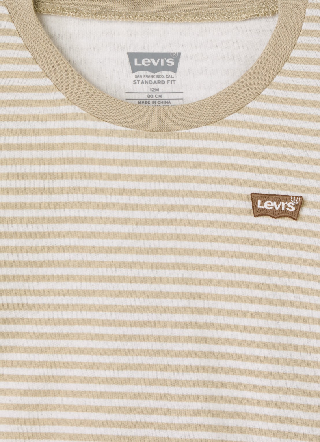 Levi's Longsleeve met streepprint - detail 3 beige