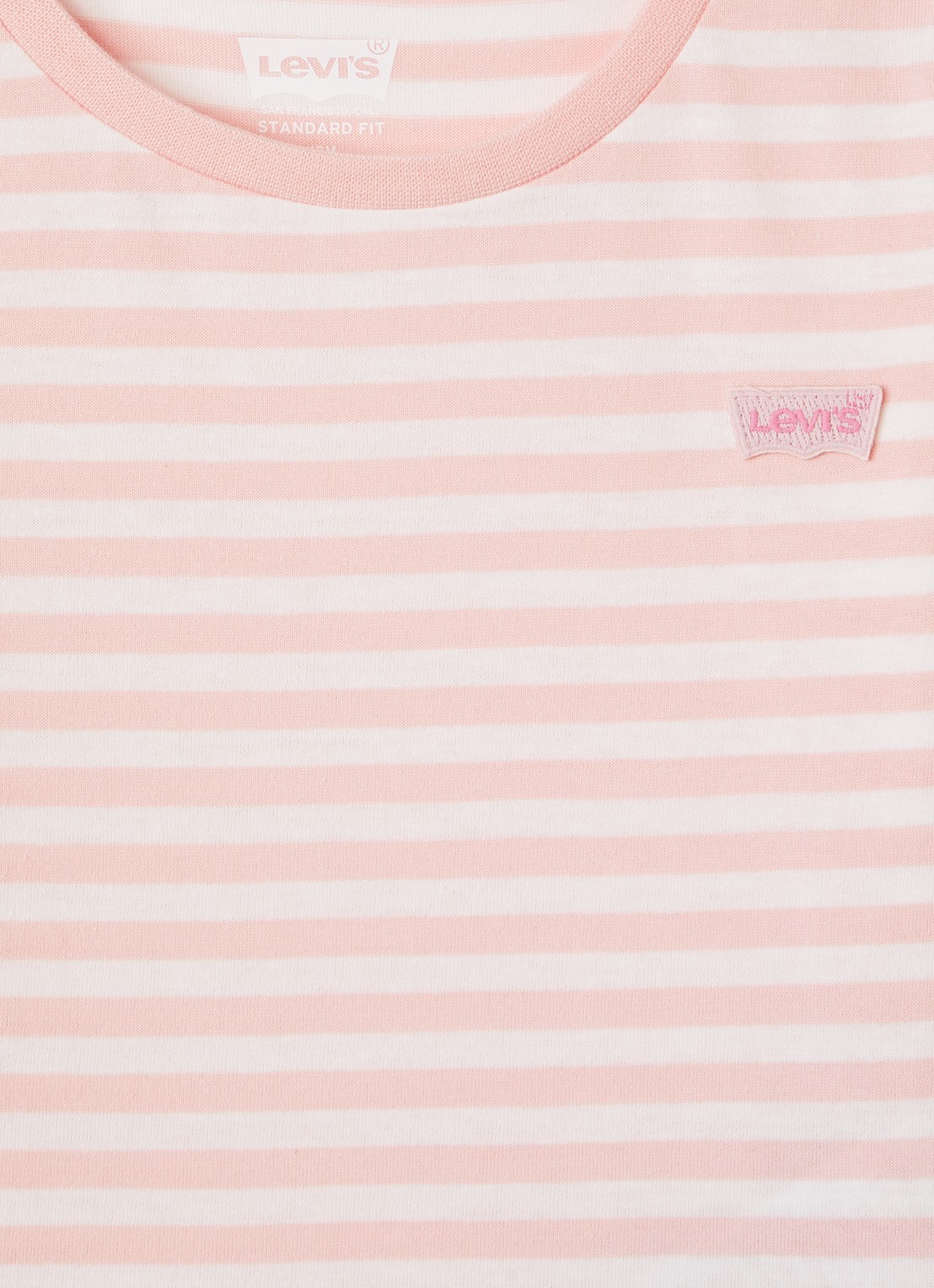 Levi's Longsleeve met streepprint - detail roze