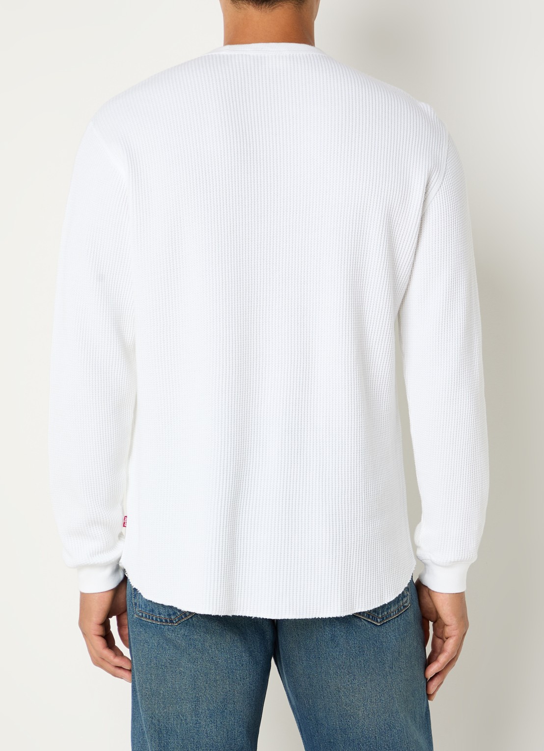 Levi's Longsleeve met structuur - achterkant wit