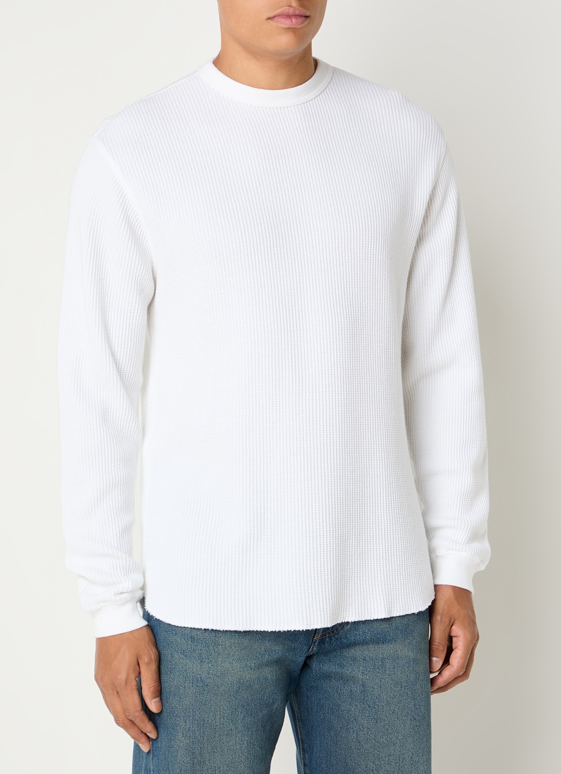 Levi's Longsleeve met structuur - detail 4 wit