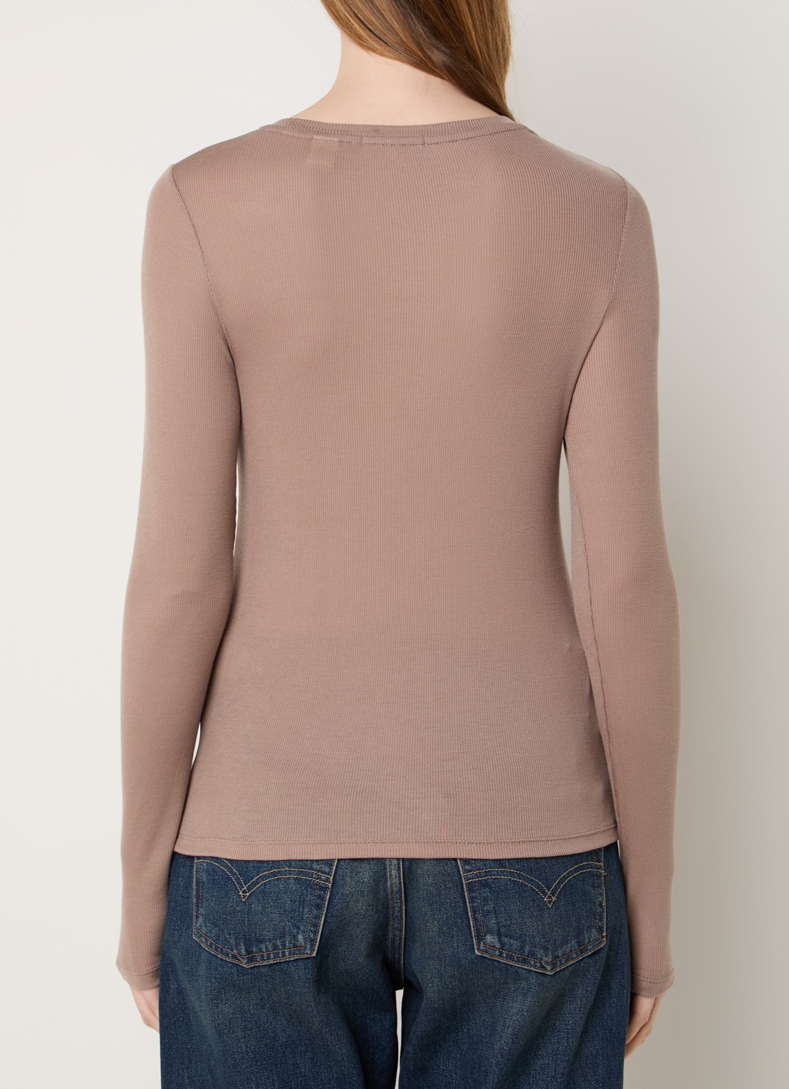 Levi's Longsleeve  - achterkant donkerbeige
