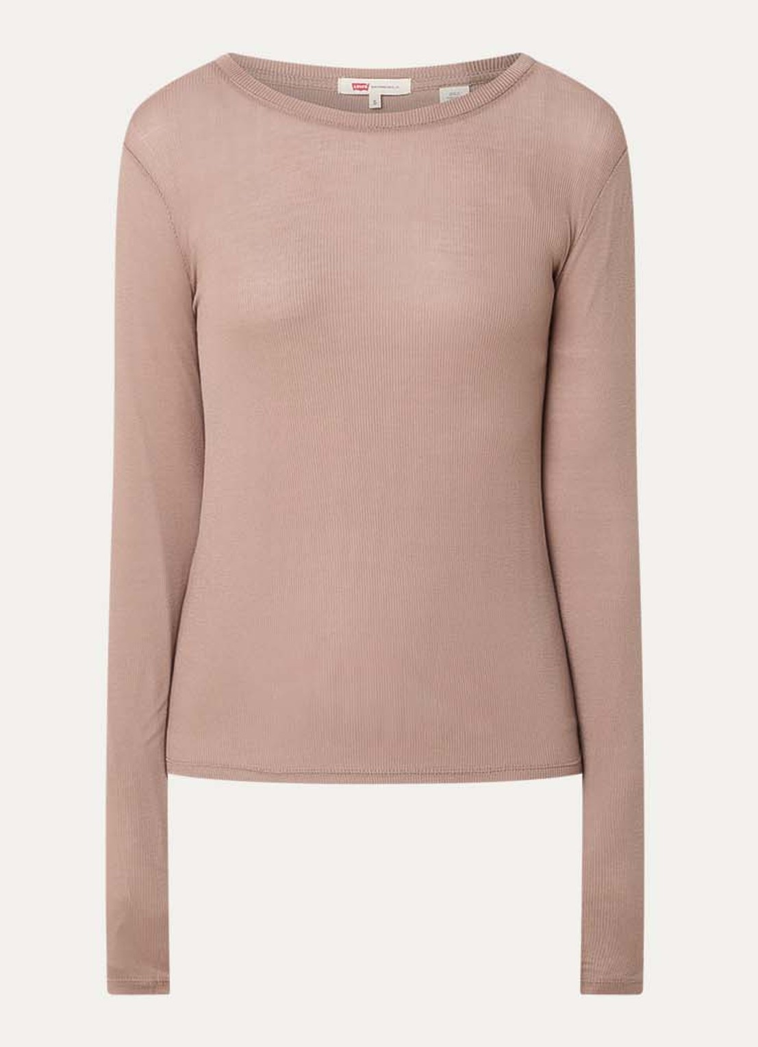 Levi's Longsleeve  - voorkant 3 donkerbeige