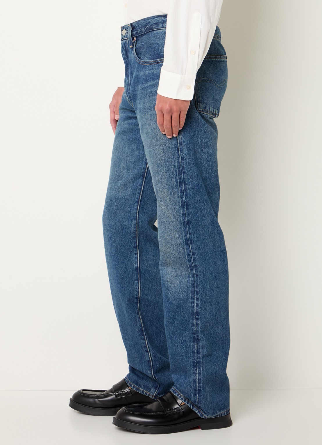 Levi's Loose fit jeans met medium wassing en steekzakken - detail 5 indigo