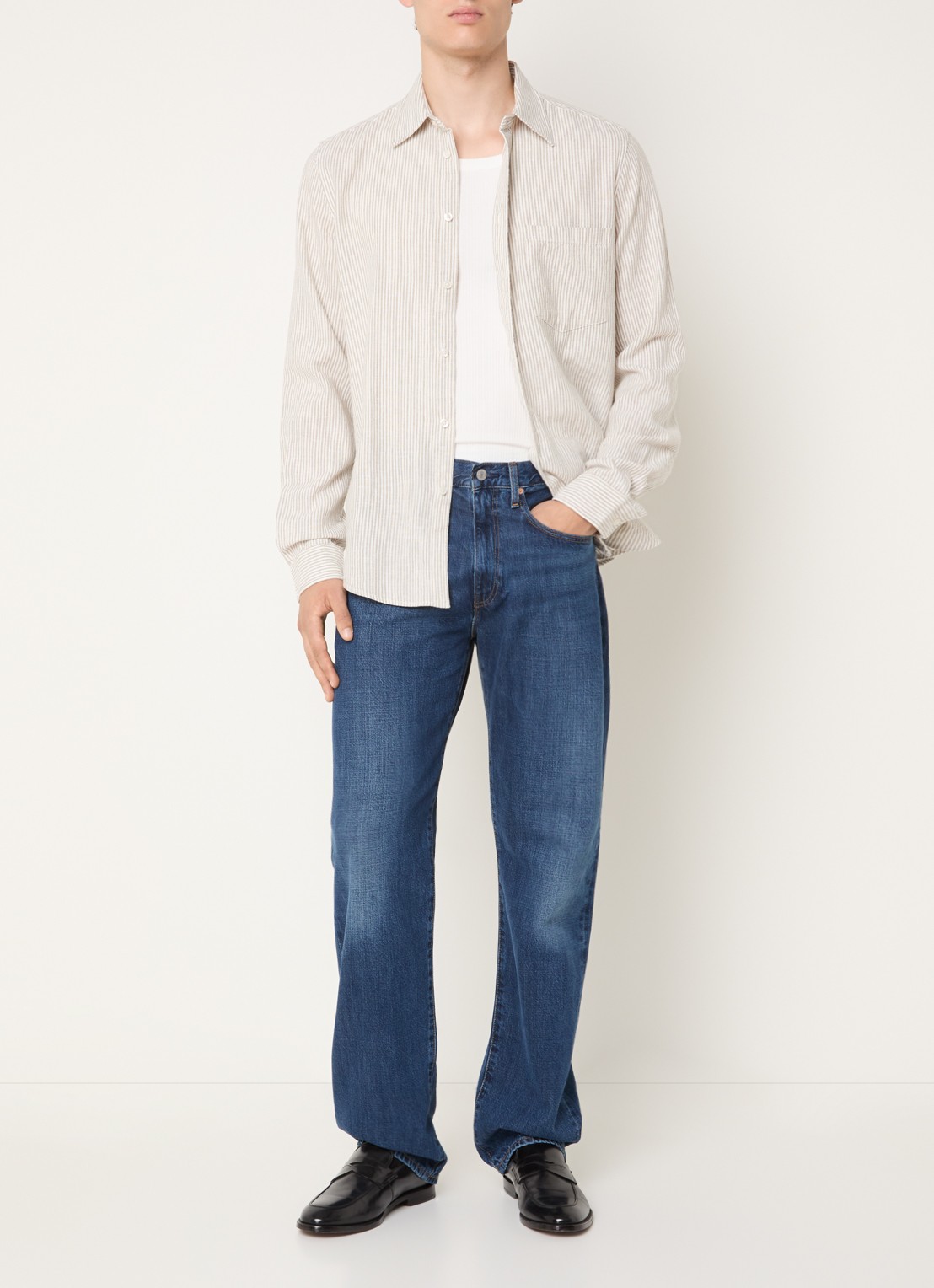 Levi's Loose fit jeans met medium wassing - voorkant 5 indigo