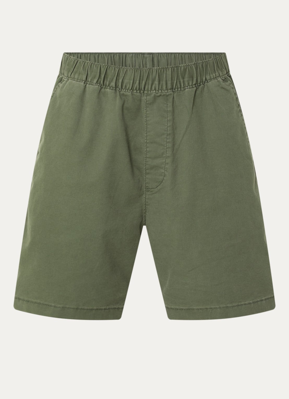 Levi's Loose fit korte broek in linnenblend met steekzakken - voorkant 3 olijfgroen