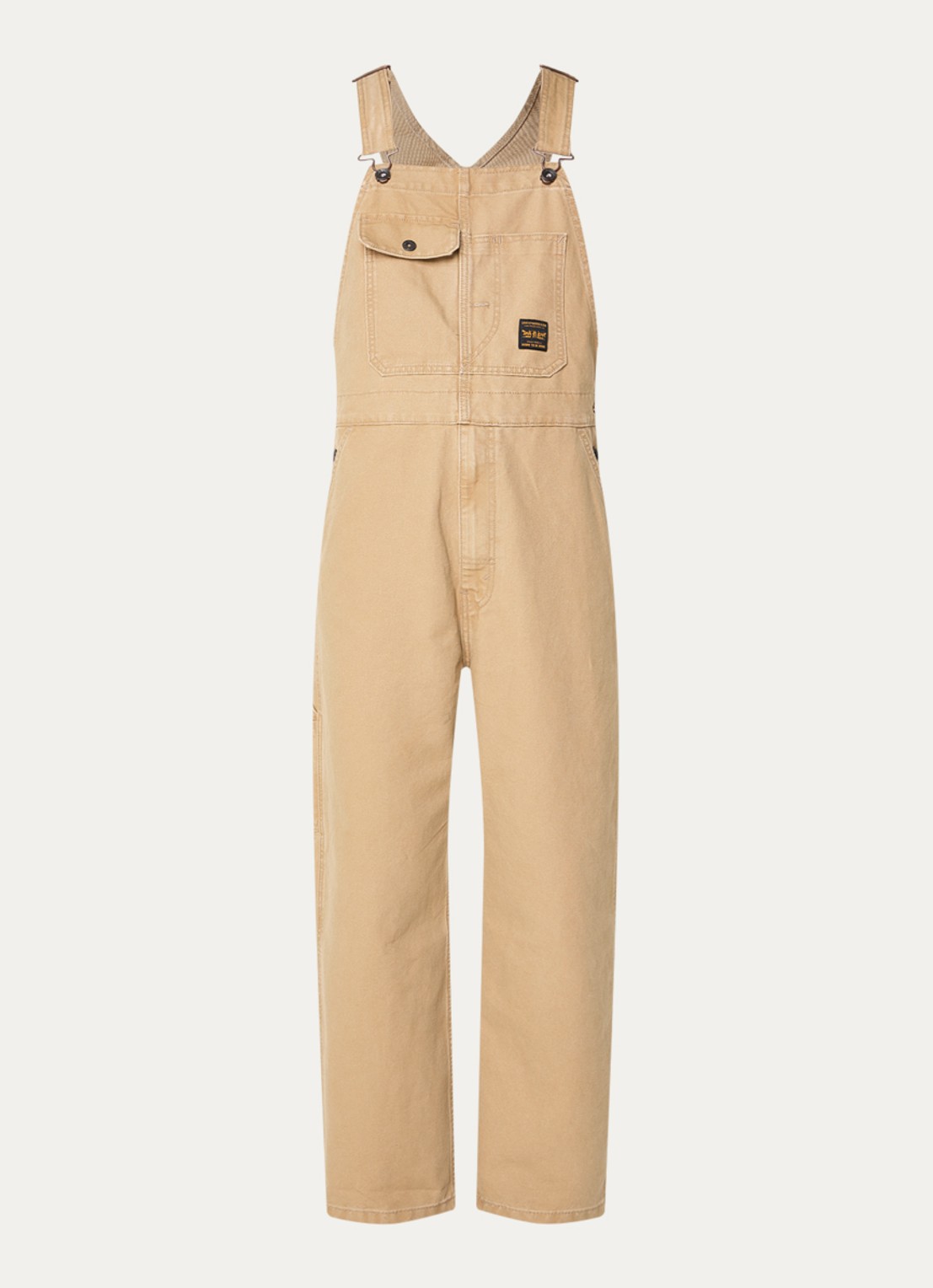 Levi's Loose fit tuinbroek van denim - voorkant 3 camel