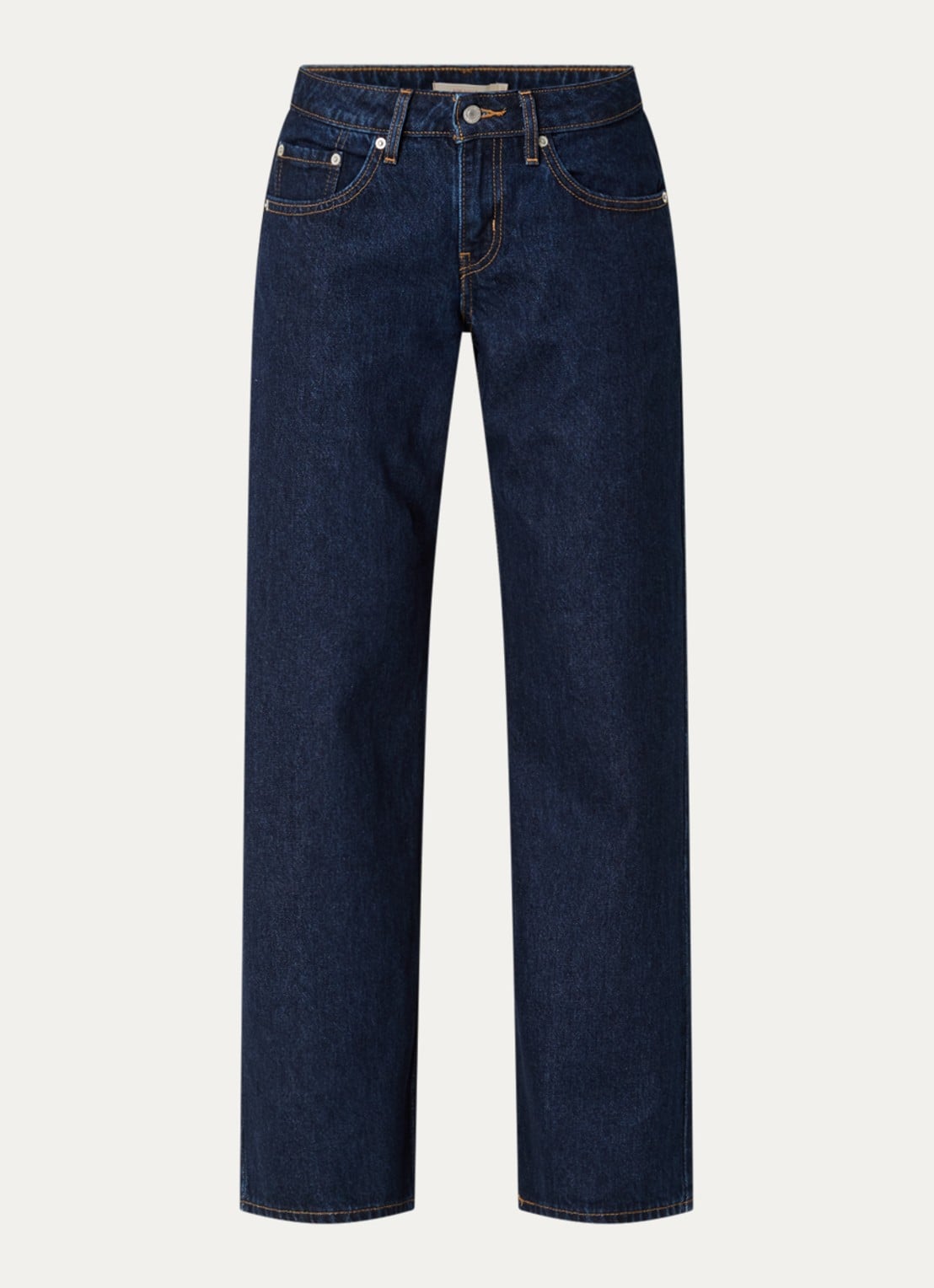 Levi's Low waist loose fit jeans met donkere wassing - voorkant 4 indigo