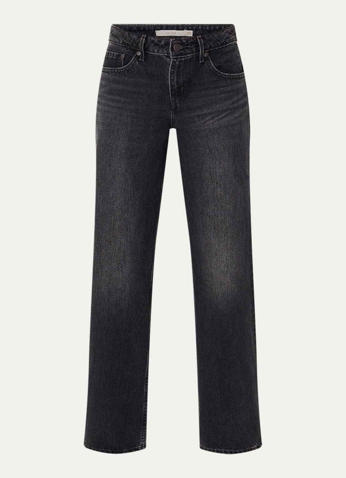 Levi's Low waist loose fit jeans met gekleurde wassing - voorkant 3 zwart