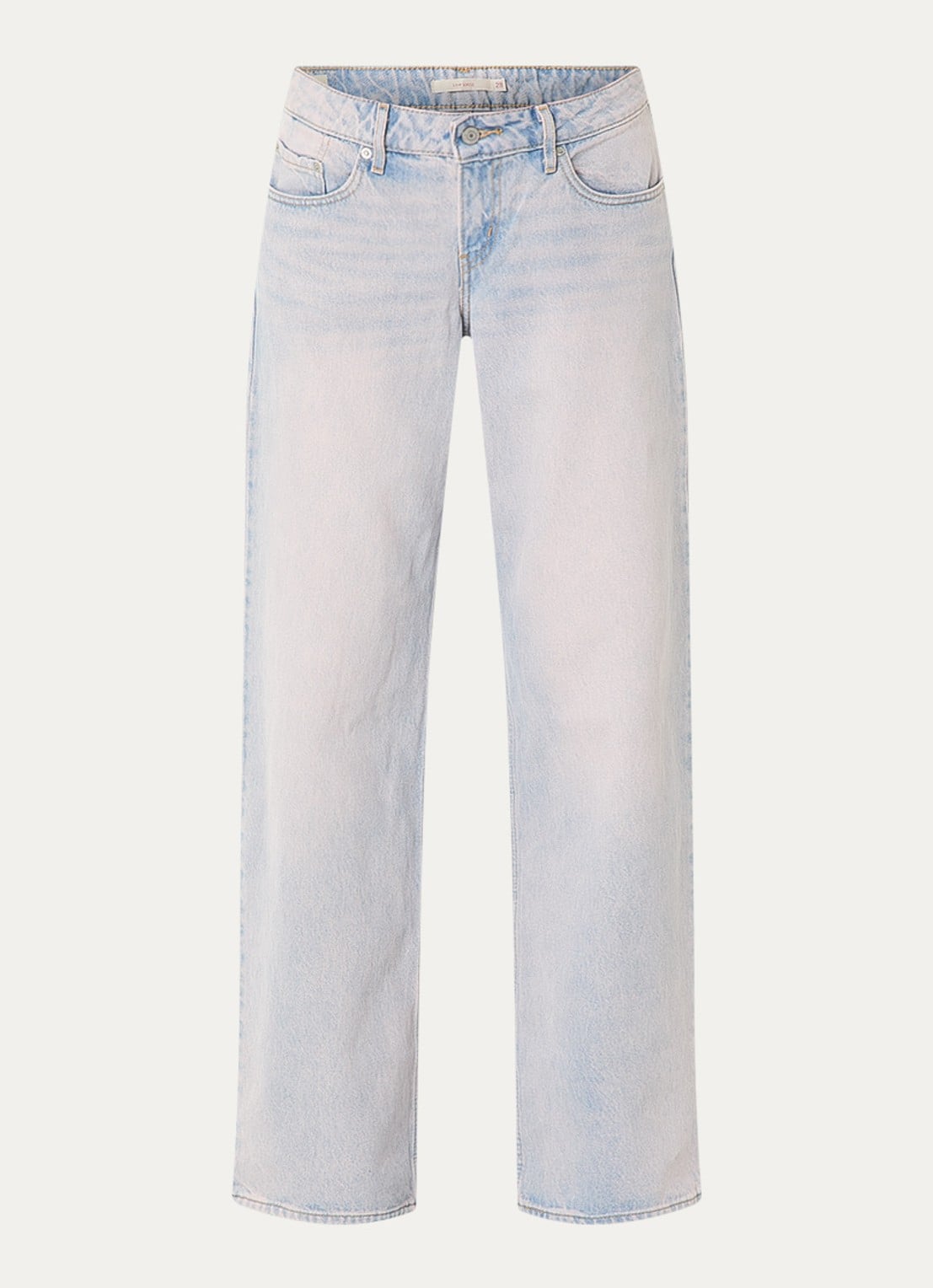 Levi's Low waist loose fit jeans met gekleurde wassing - voorkant oudroze