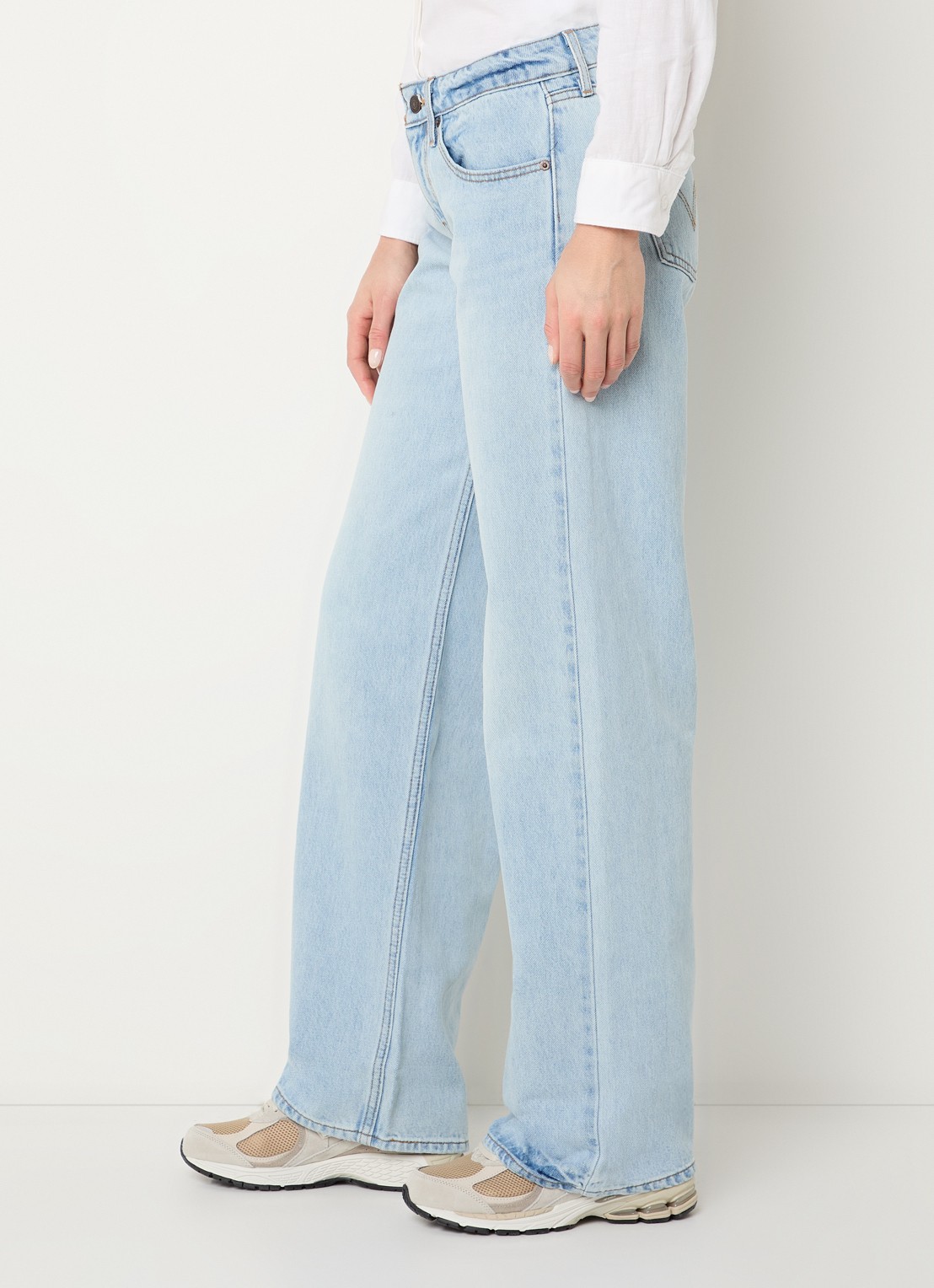 Levi's Low waist loose fit jeans met lichte wassing - detail 4 indigo
