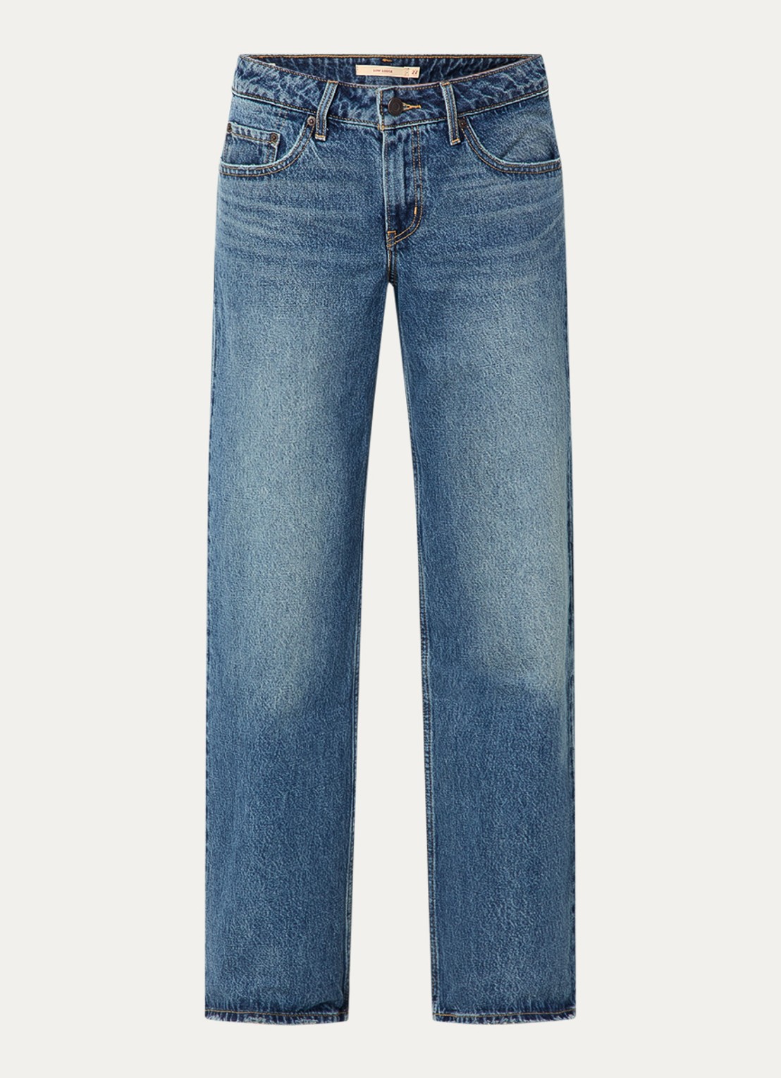 Levi's Low waist loose fit jeans met medium wassing - voorkant 2 indigo