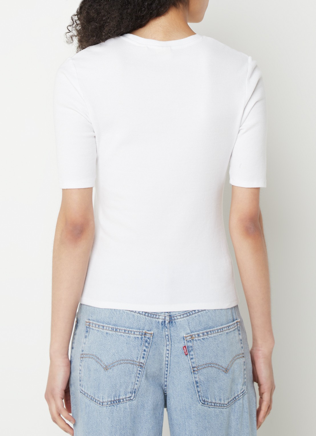 Levi's Luca T-shirt met logo - achterkant 4 wit