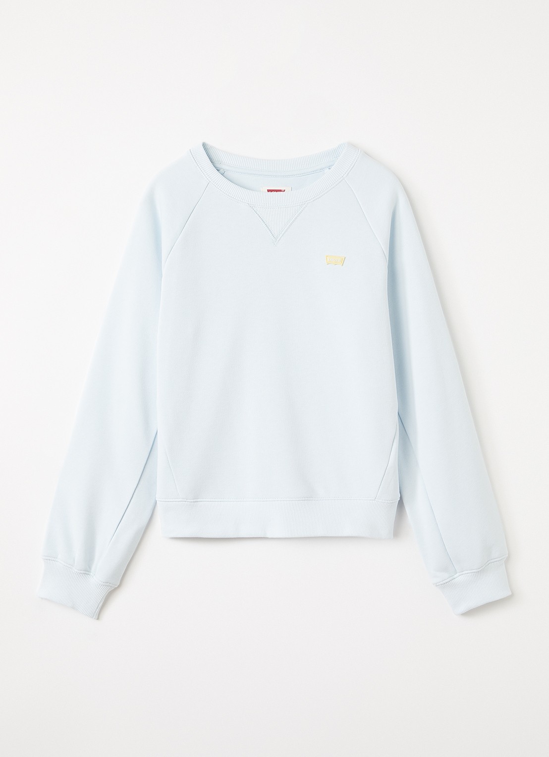 Levi's Meet and Greet sweater met logo - voorkant lichtblauw