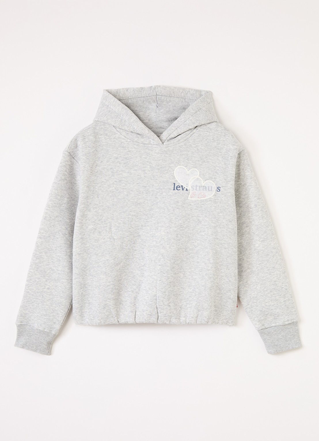 Levi's Meet and Greet sweater met logo - voorkant 2 grijsmele
