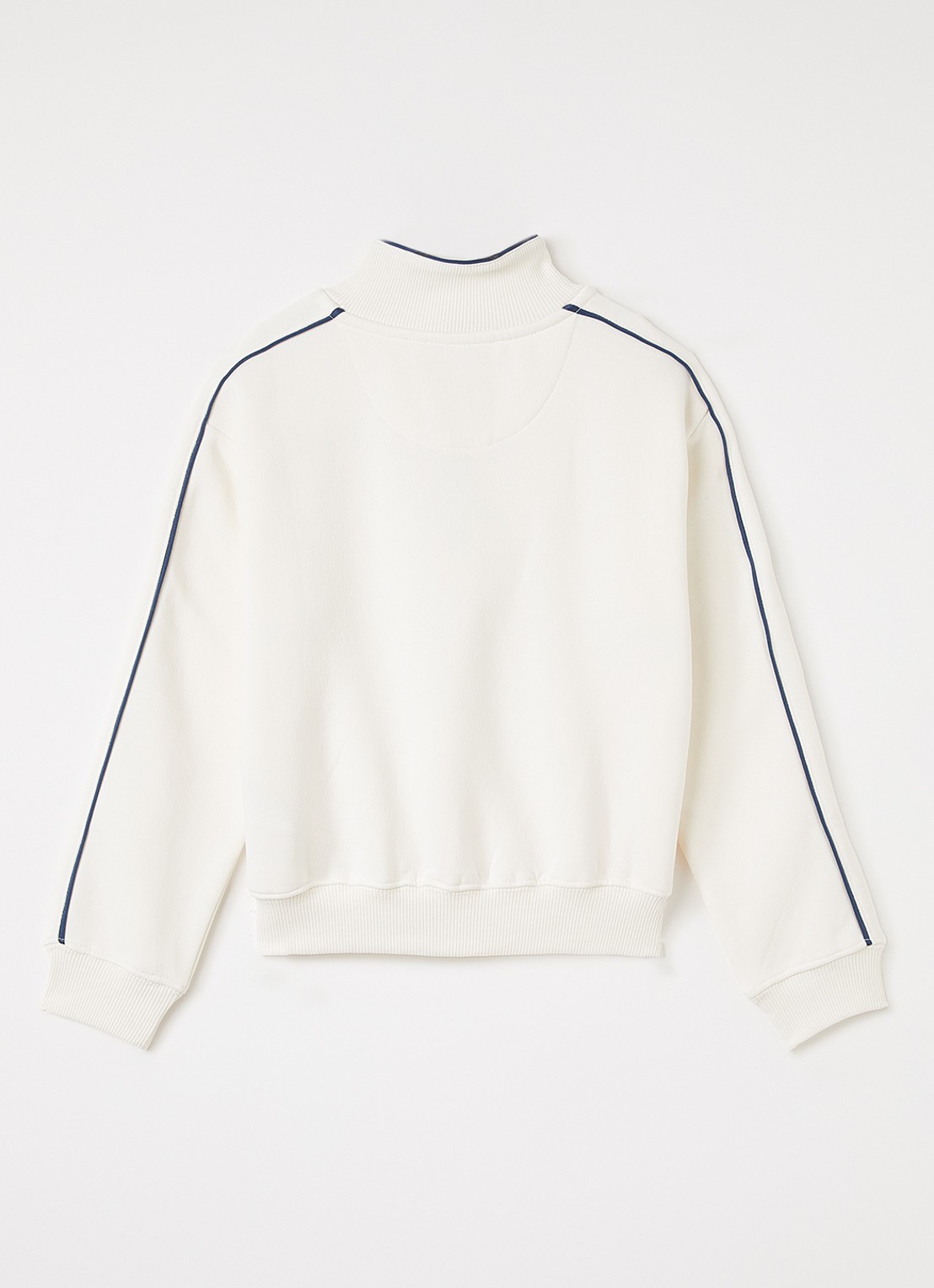 Levi's Meet and Greet sweater met logo - voorkant 3 gebroken wit
