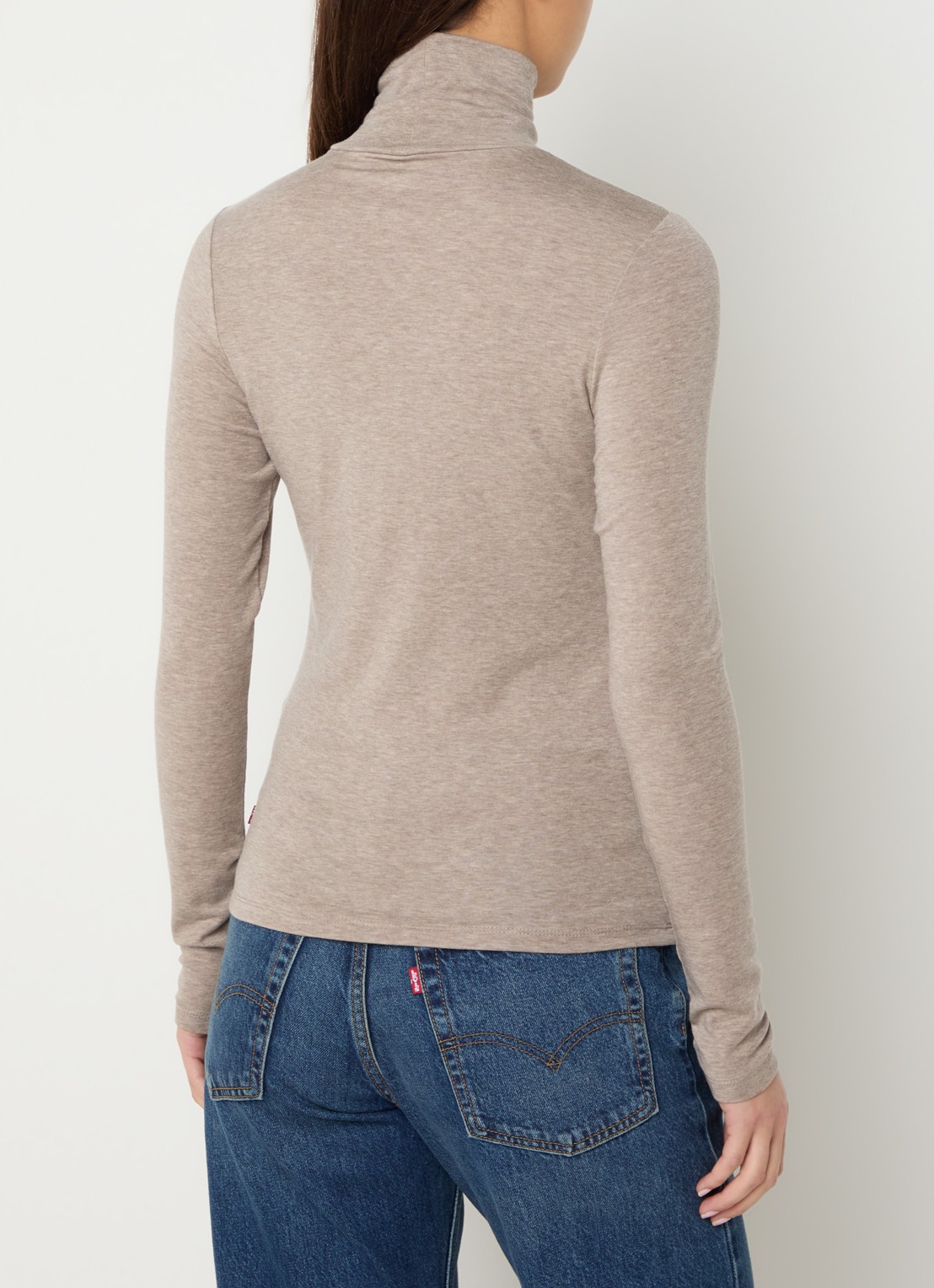 Levi's Mia trui met col - achterkant beige