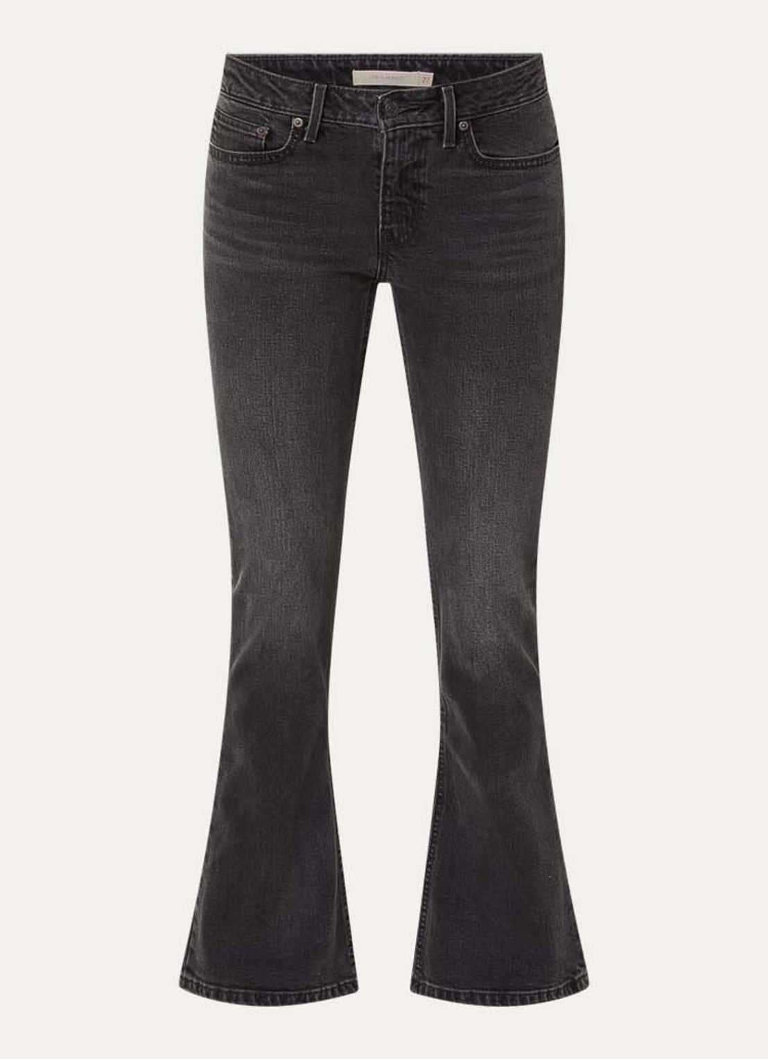 Levi's Mid waist bootcut jeans met gekleurde wassing - voorkant 2 zwart