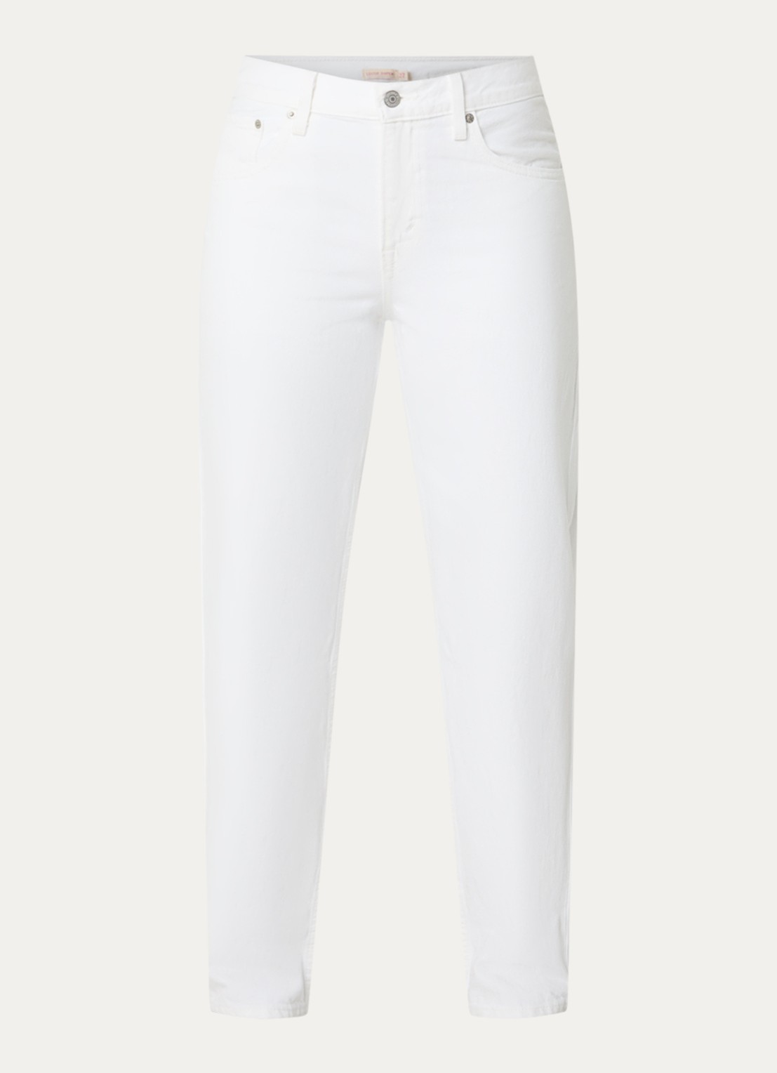 Levi's Mid waist tapered jeans met gekleurde wassing - voorkant 3 wit