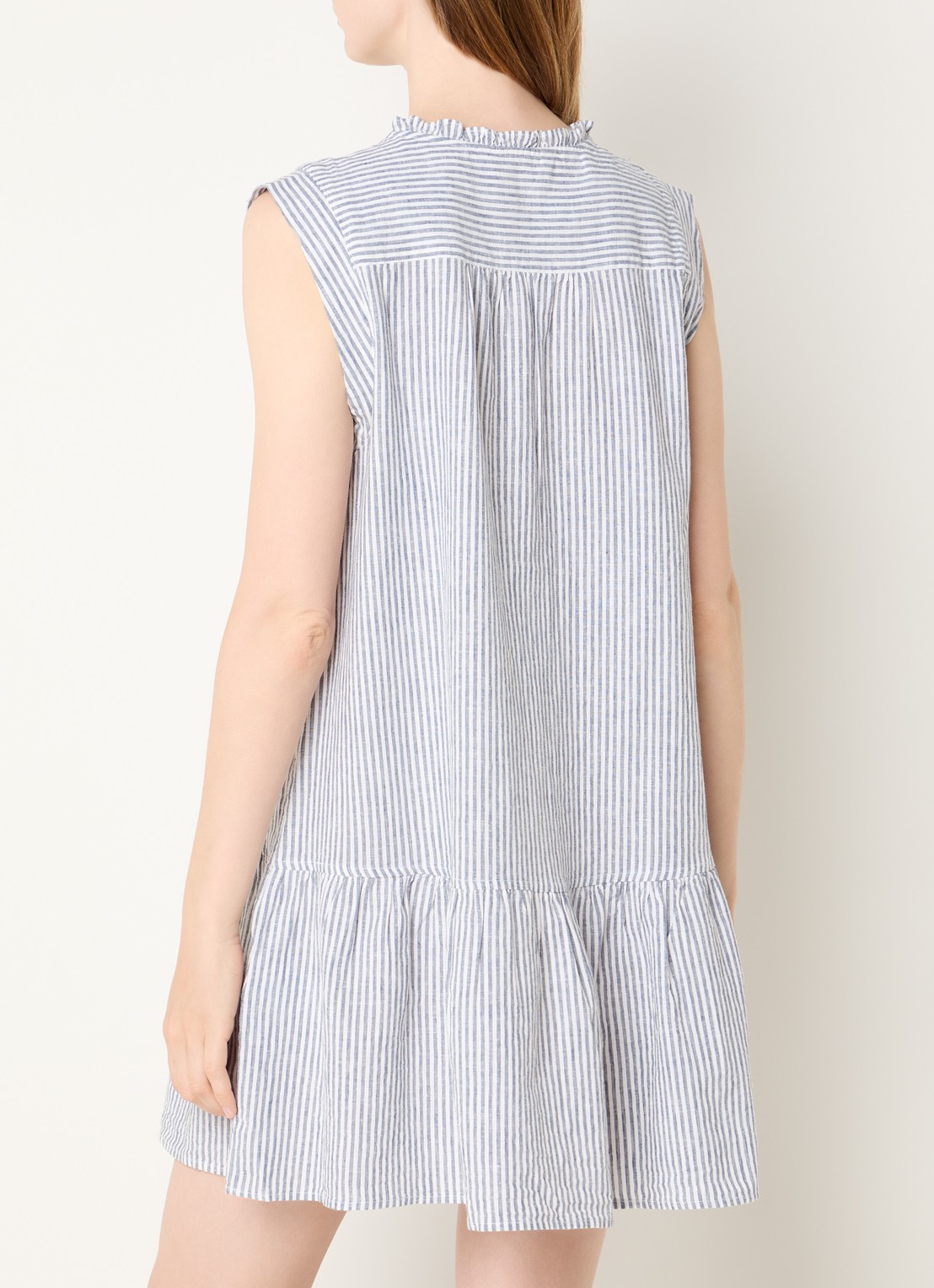 Levi's Mini tuniekjurk met streepprint  - achterkant donkerblauw