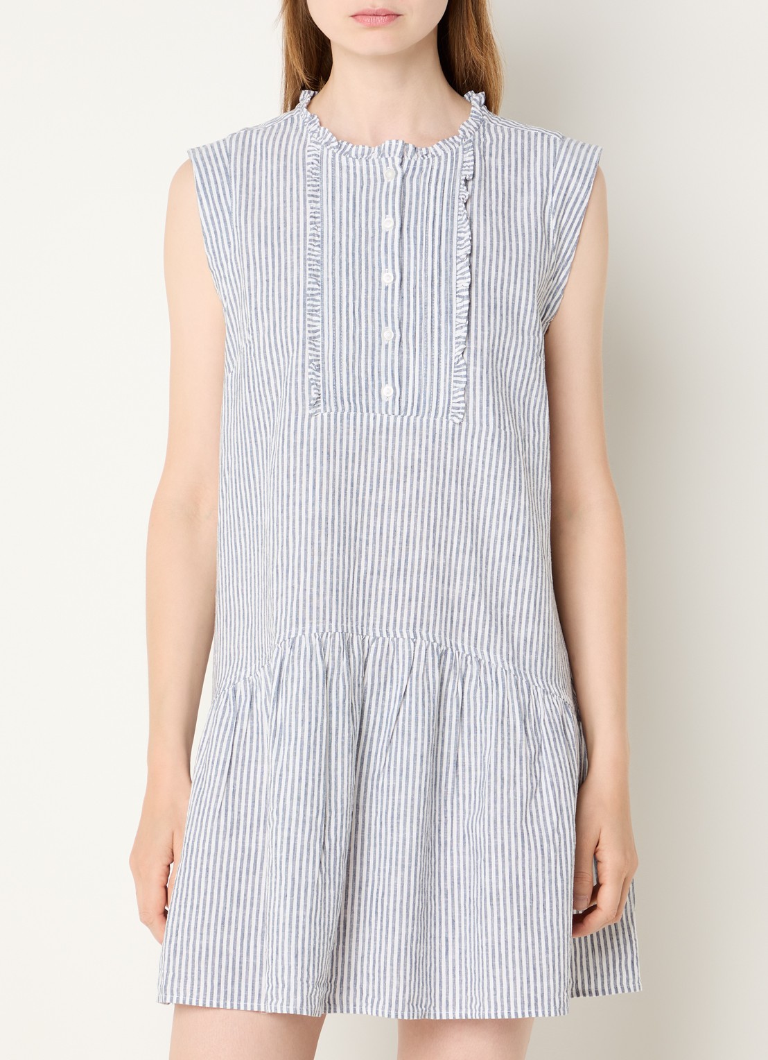 Levi's Mini tuniekjurk met streepprint  - detail 2 donkerblauw