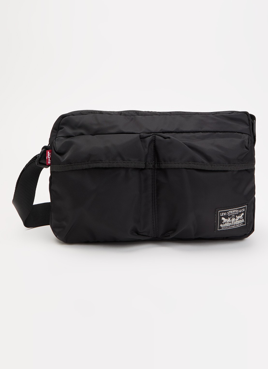 Levi's Mission Bay crossbodytas met logo - voorkant 5 zwart
