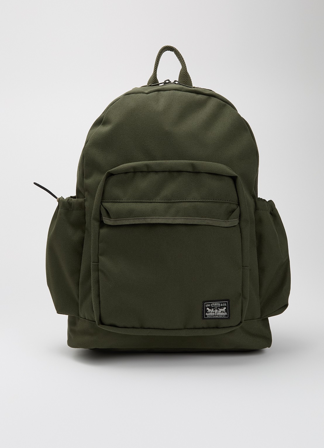 Levi's Mission Bay rugzak met laptopvak - voorkant 2 legergroen