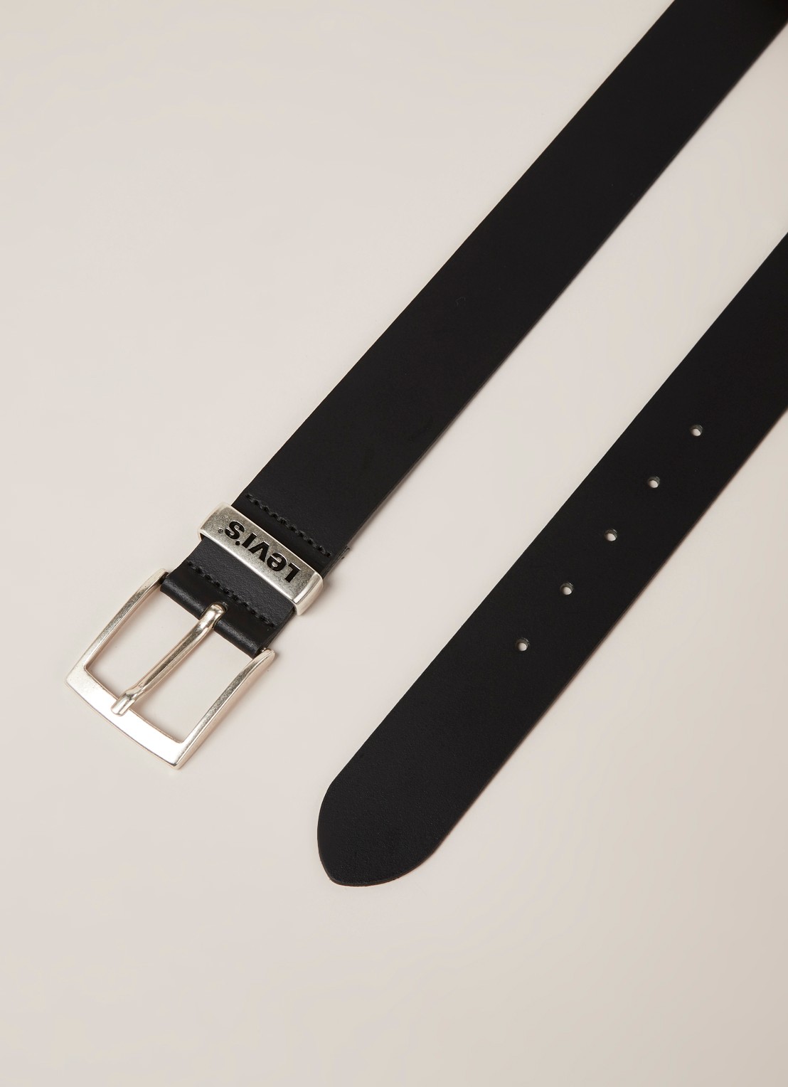 Levi's New Ashland riem van leer  - detail 2 zwart