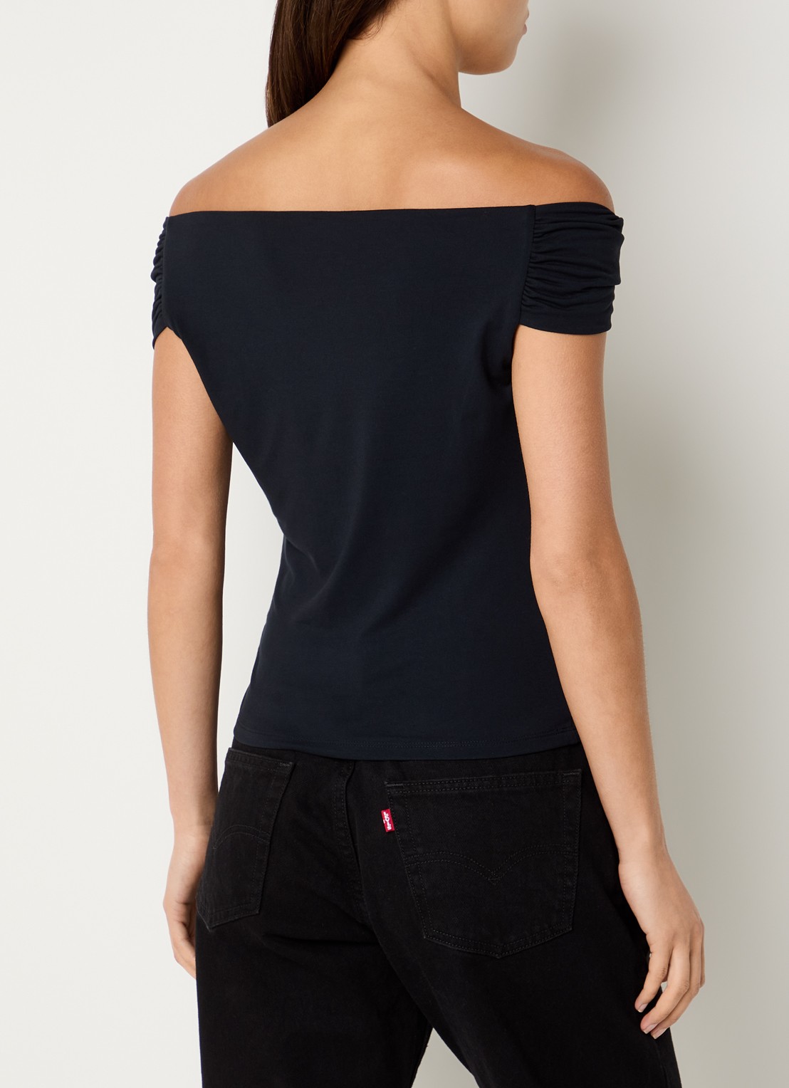Levi's Off shoulder top - achterkant 3 zwart