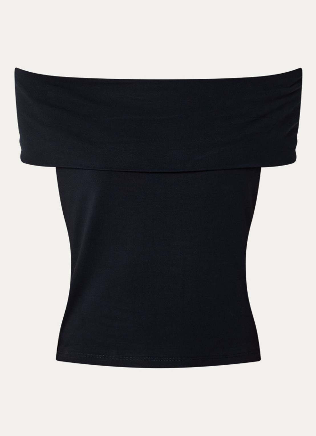 Levi's Off shoulder top - voorkant zwart