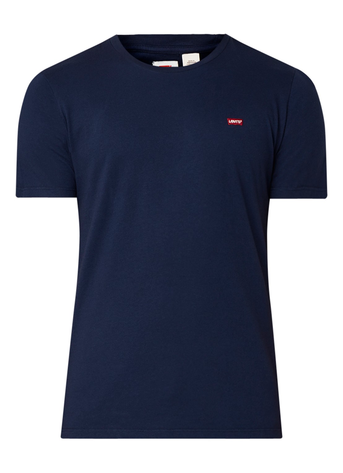 Levi's Original T-shirt van katoen met logo - voorkant donkerblauw