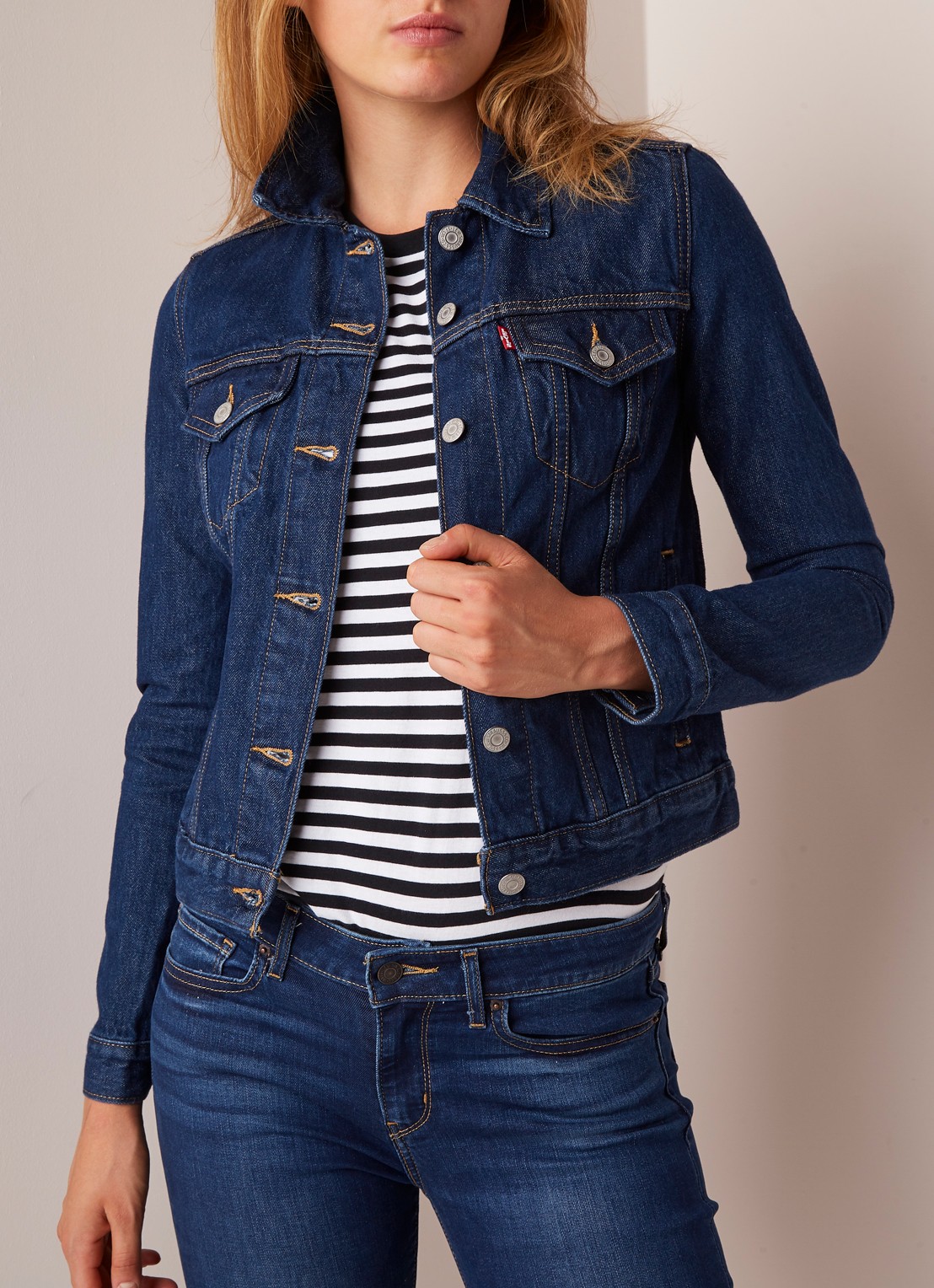 Levi's Original Trucker spijkerjas met steekzakken - detail 2 indigo