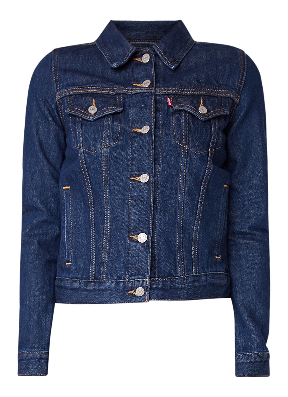 Levi's Original Trucker spijkerjas met steekzakken - voorkant 3 indigo