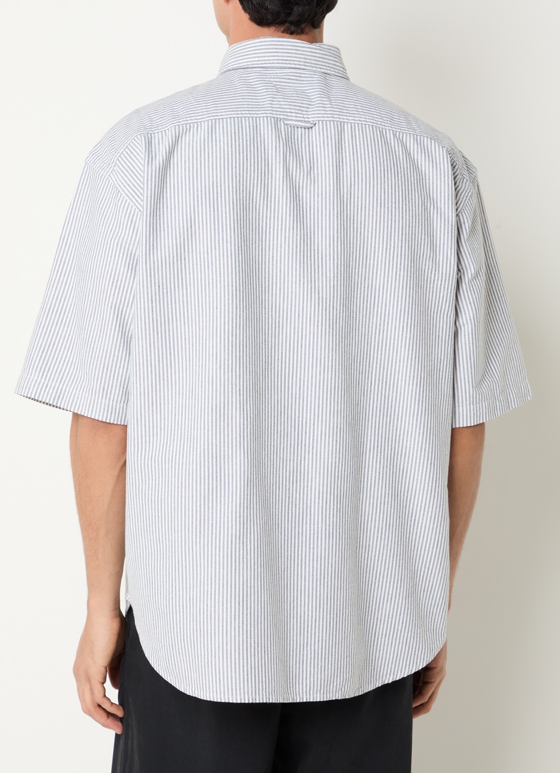 Levi's Pacifica regular fit overhemd met streepprint - achterkant 2 antraciet