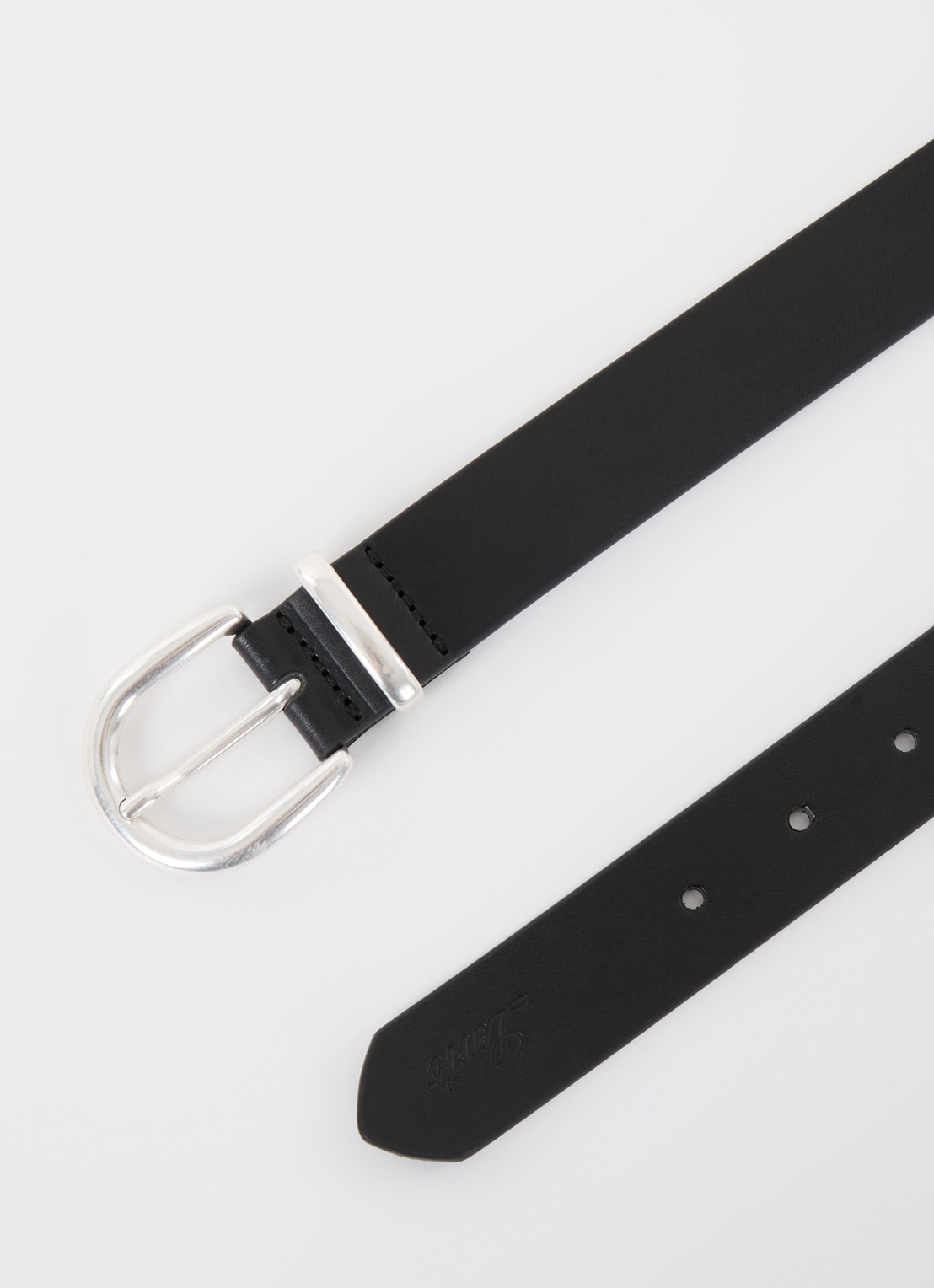 Levi's Phoebe riem van leer - detail zwart