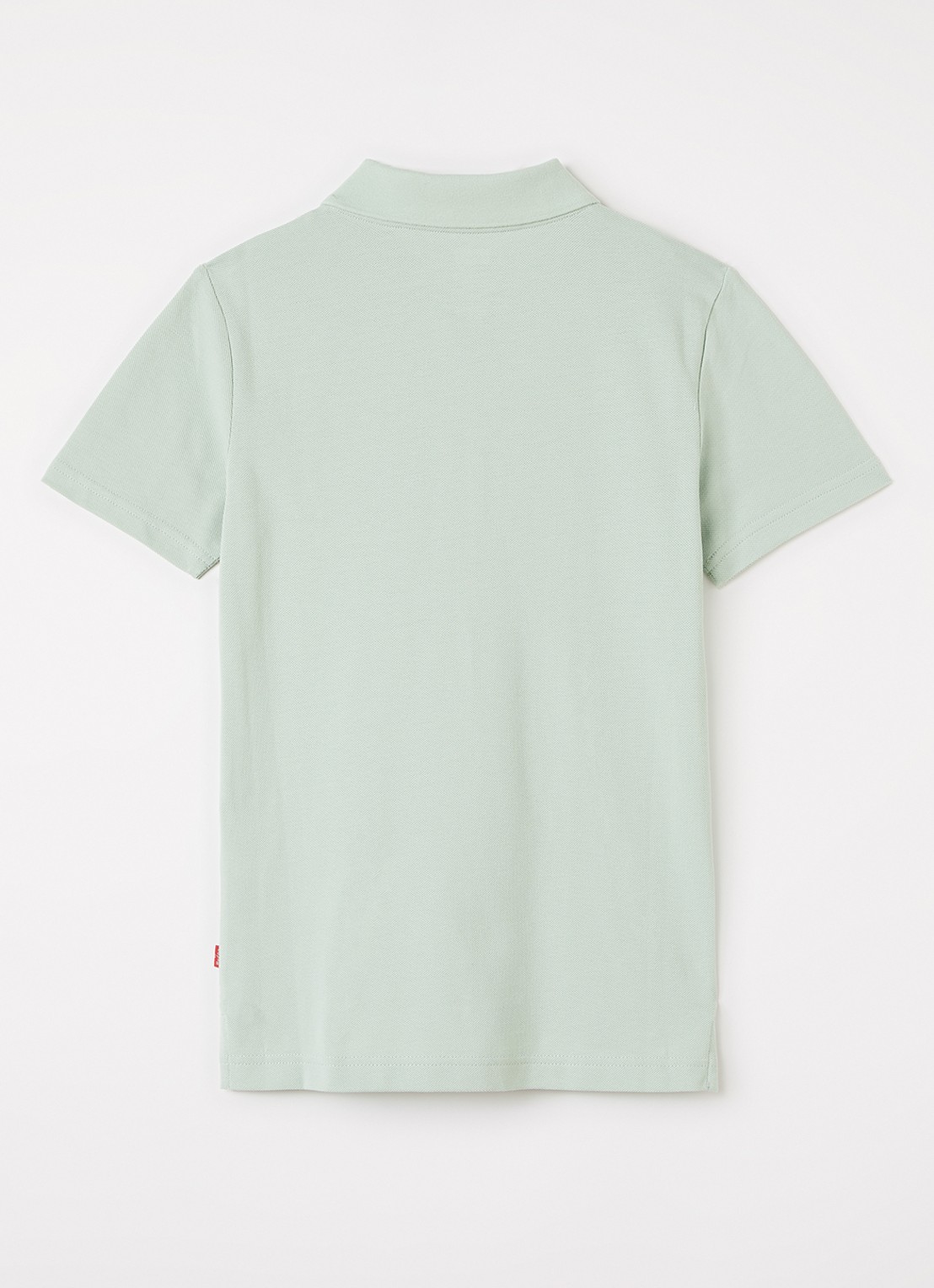 Levi's Polo van piqué katoen met logo - voorkant 2 lichtgroen