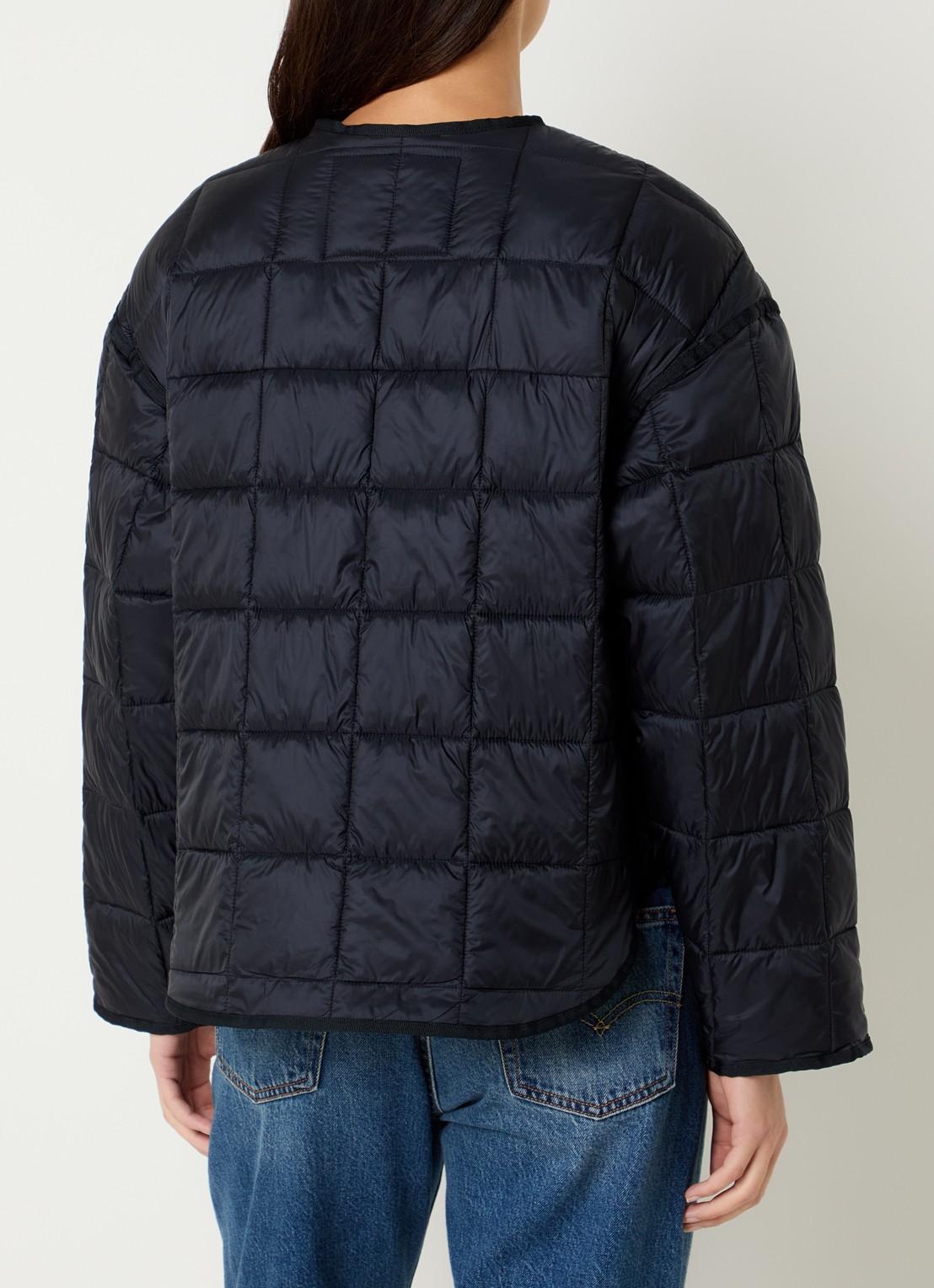 Levi's Poppy jack met quilt patroon en steekzakken - achterkant 2 zwart