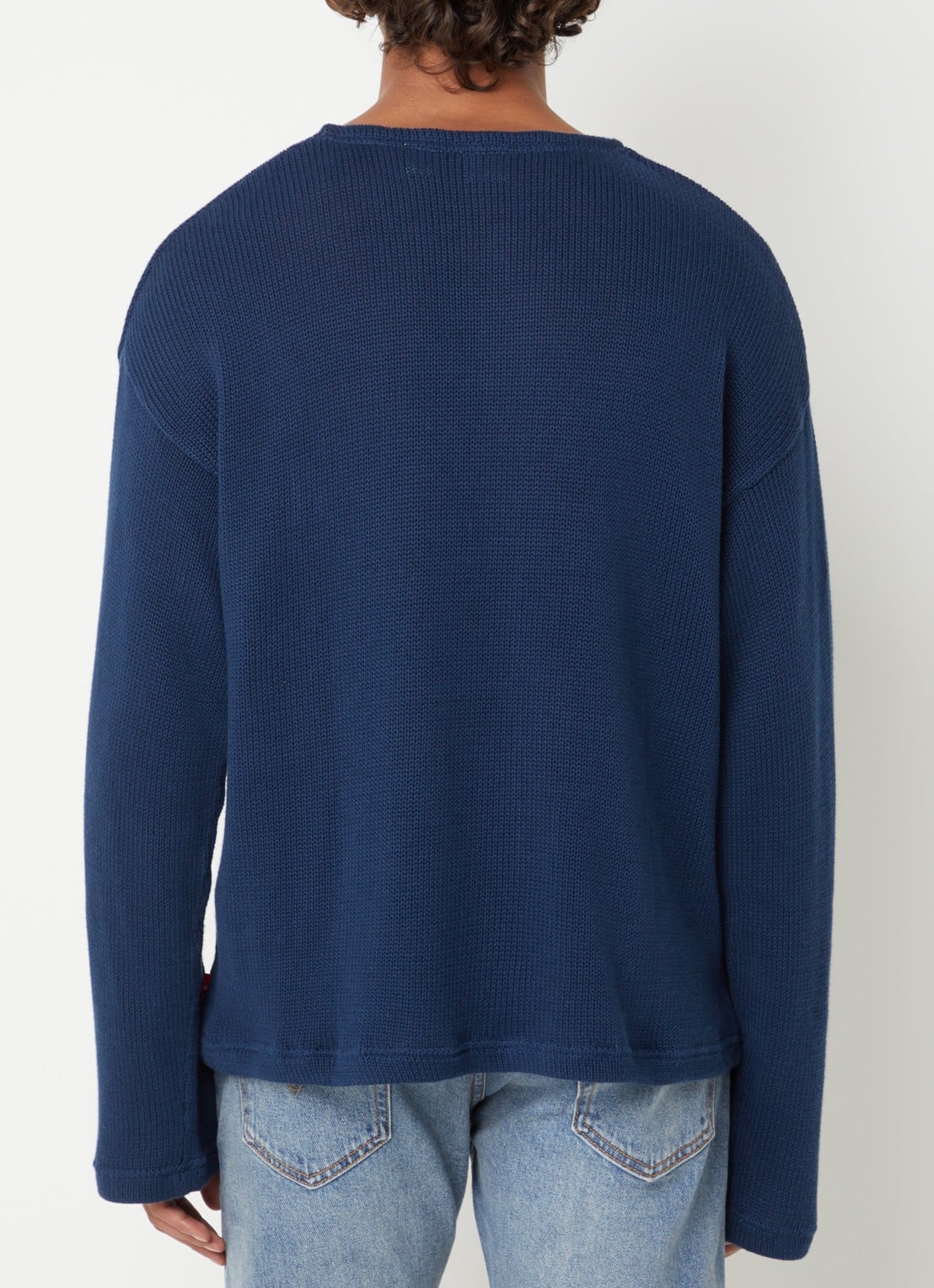 Levi's Posey grofgebreide pullover - achterkant donkerblauw