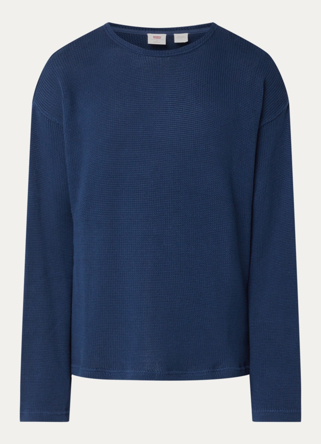Levi's Posey grofgebreide pullover - voorkant 2 donkerblauw