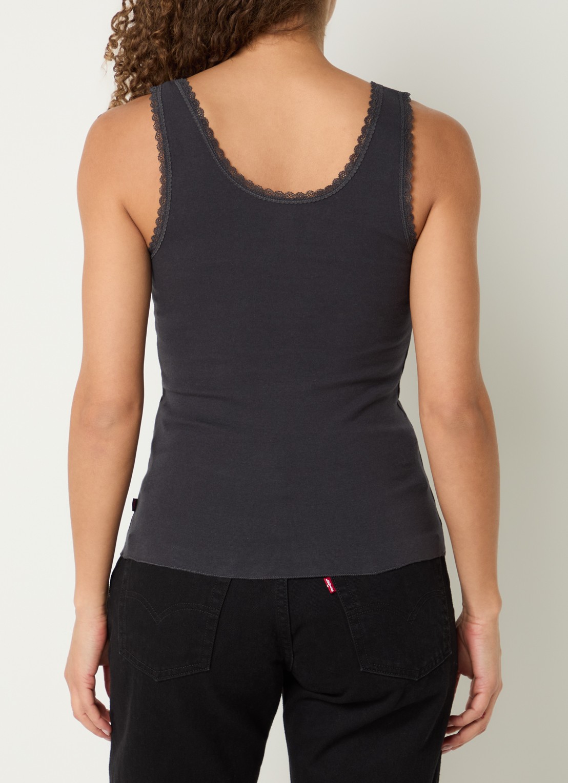 Levi's Pride Pretty tanktop met print - achterkant 3 antraciet