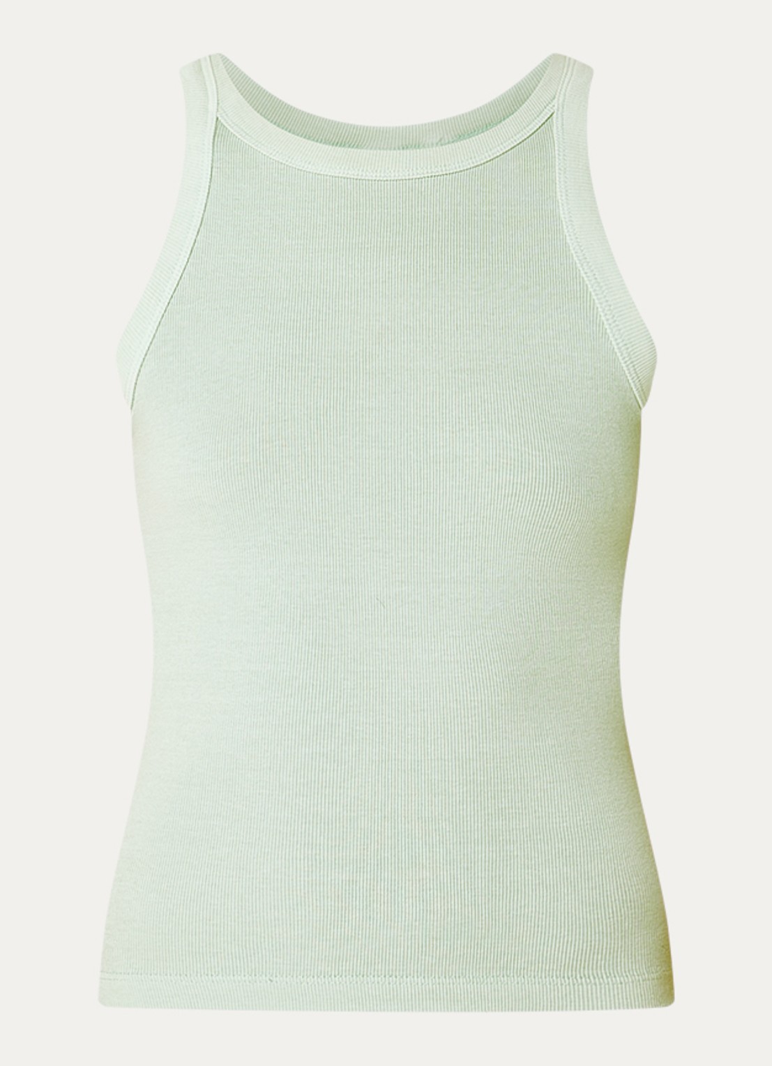 Levi's Racer tanktop met ronde hals - voorkant 2 lindegroen