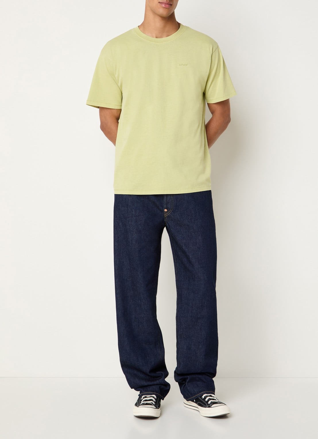 Levi's Red Tab T-shirt met logo - voorkant 4 lichtgroen