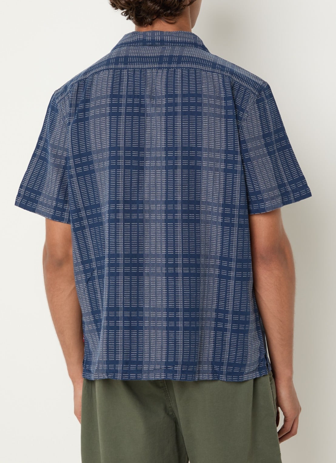 Levi's Regular fit overhemd in linnenblend met borduring - achterkant 4 royalblauw
