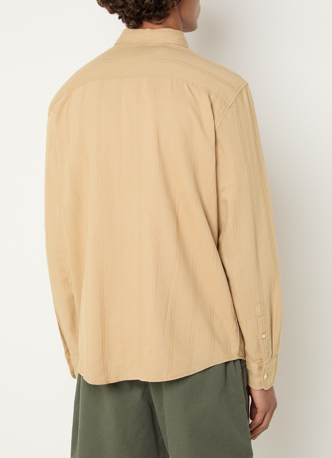 Levi's Regular fit overhemd in linnenblend met logoborduring - achterkant 4 camel